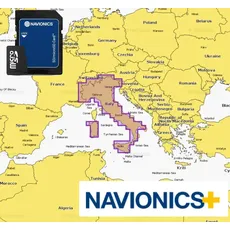 Navionics Unisex-Adult NN-772 NAEU073R-ITALY, Lakes & Rivers EU073R-REGULAR, Multicolor, Standard