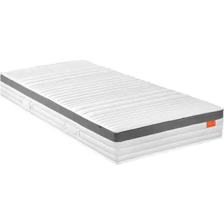 sleepling - Premium 1000er Federkernmatratze, 90 x 200 x 23 cm, 7-Zonen, Kaltschaumauflage, Wendegriffe, Härtegrad 3, Taschenfederkern Matratze, weiß