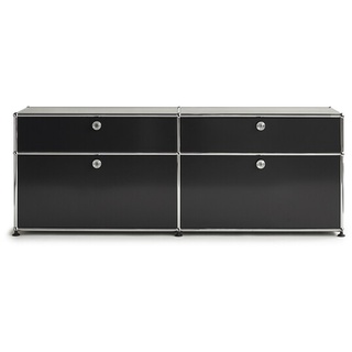 USM Sideboard schwarz, Designer Prof. Fritz Haller, 56.5x153x38 cm