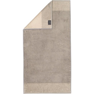 CAWÖ Luxury Home Two-Tone 590 Handtuch 50 x 100 cm graphit