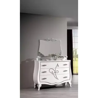 Sideboard Kommode Designer Luxus Schränke Holz Weiß Kommoden Modern Neu - Weiß