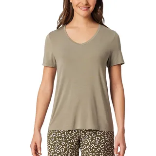 Schiesser Damen Schlafshirt Kurzarm Modal - Mix + Relax