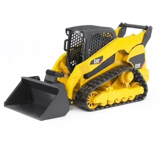 bruder 02136 - Cat Kompaktkettenlader inklusive Frontadapter - 1:16 Baufahrzeug Baustelle Lader Spielzeug