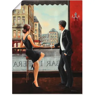 Artland Wandbild »Bar« Bar & Lounges 1 Stk. tlg. als Alubild, Leinwandbild, Poster in verschied. Größen, rot