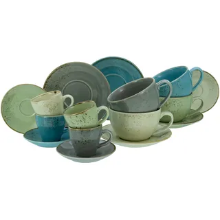 CreaTable Nature Collection Bistrotassen Set 16-tlg. mehrfarbig