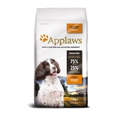 2x7,5kg Pui Small & Medium Breed Adult Applaws Hrană uscată câini