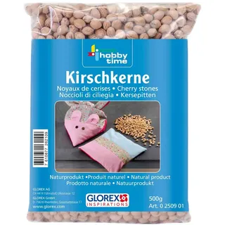 Glorex  0 2509 01 Kirschkerne 500 g gewaschenes Naturprodukt ideal für Kirschkernkissen kann erwärmt werden Braun