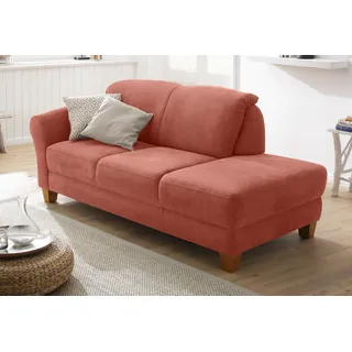 Home affaire Recamiere »Gotland« wahlweise Armlehne links oder rechts, in drei Bezugsqualitäten, orange