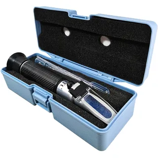 Agriculture Solutions Refraktometer für Meerwasser- und Meerwasser-Aquarien, 0-100 PPT mit automatischer Temperaturausgleich