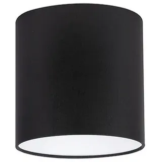 Leuchtenschirm , Schwarz , Metall, Textil , zylindrisch , E27 , 18 cm , Lampen & Leuchten, Leuchtenzubehör, Lampenschirme