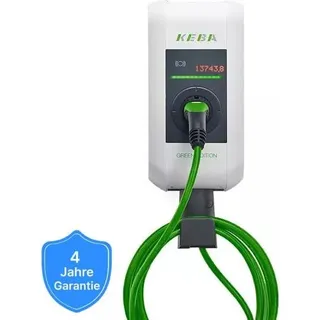 KEBA KeContact P30 Dienstwagen-Wallbox Typ 2 (11 kW, 16 A) - 6 m Kabel