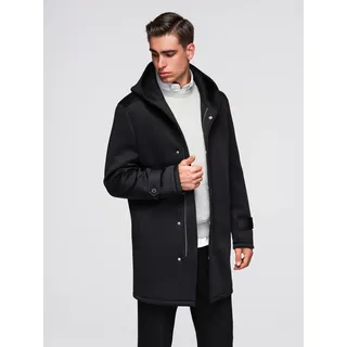 Ombre Clothing Herrenmantel Yorage schwarz S - Schwarz