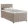Einzelbett 100x200 Dunkelbeige mit mit mit Beige