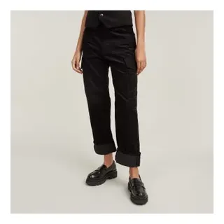 G-Star für Damen. D25761-D727-6484 Cord 3D Boyfriend Cargohose schwarz (28), Lässig, Baumwolle