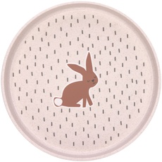 LÄSSIG Kinder Teller ohne Melamin, BPA-frei, für Spülmaschine und Mikrowelle/Plate Little Forest Rabbit