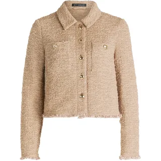 Jackenblazer BETTY BARCLAY "Blazer-Jacke langarm", Damen, Gr. 46, beige, Obermaterial: 52% Baumwolle CO. 48% Polyester COOLMAX PES(Coolmax)., Blazer Jackenblazer