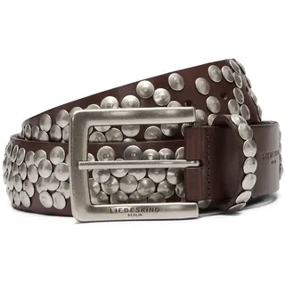 Liebeskind Berlin Belt H 38mm 105 STUDDED BELTS Washed Leather cognac