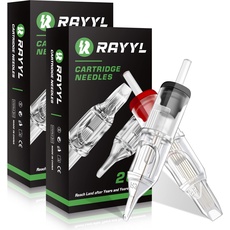 Rayyl Cartridges RL RM - 40 Stück Cartridges Round Liner Magnum 1203RL 1205RL 1207RM 1209RM für Künstler