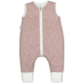 Ehrenkind Ehrenkind® Baby Sommerschlafsack mit Füßen 1.0 TOG aus weicher OEKO-TEX zertifizierter Bio-Baumwolle | Sommer Schlafsack | Baby Schlafsack Gr. 70 Rose Tropfen | 1 Tog