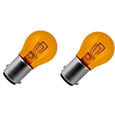 cyclingcolors 2x glühbirne 12V 21/5W BAY15D orange glühlampe blinker auto motorrad