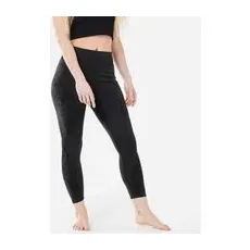 7/8-leggings Dynamisches Yoga Damen Nahtlos - Schwarz, XL
