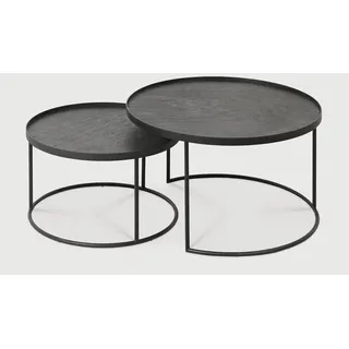 Ethnicraft Indoor Couchtisch Set Metall/Holz