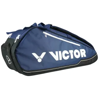 Victor Racketbag Doublethermobag 9115B (Schlägertasche, 2 Hauptfächer, Schuhfach) 2025 navyblau/schwarz