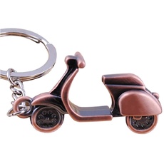 Sportigo ® Motorroller Schlüsselanhänger/Roller in der Farbe Bronze/Retro Look/Scooter Mofa Bike Geschenk Geschenkidee