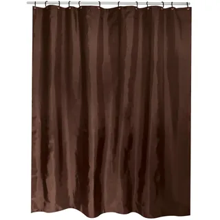 MSV Anti-Schimmel Duschvorhang - Anti-Bakteriell, waschbar, wasserdicht, Polyester, 180x200cm Braun