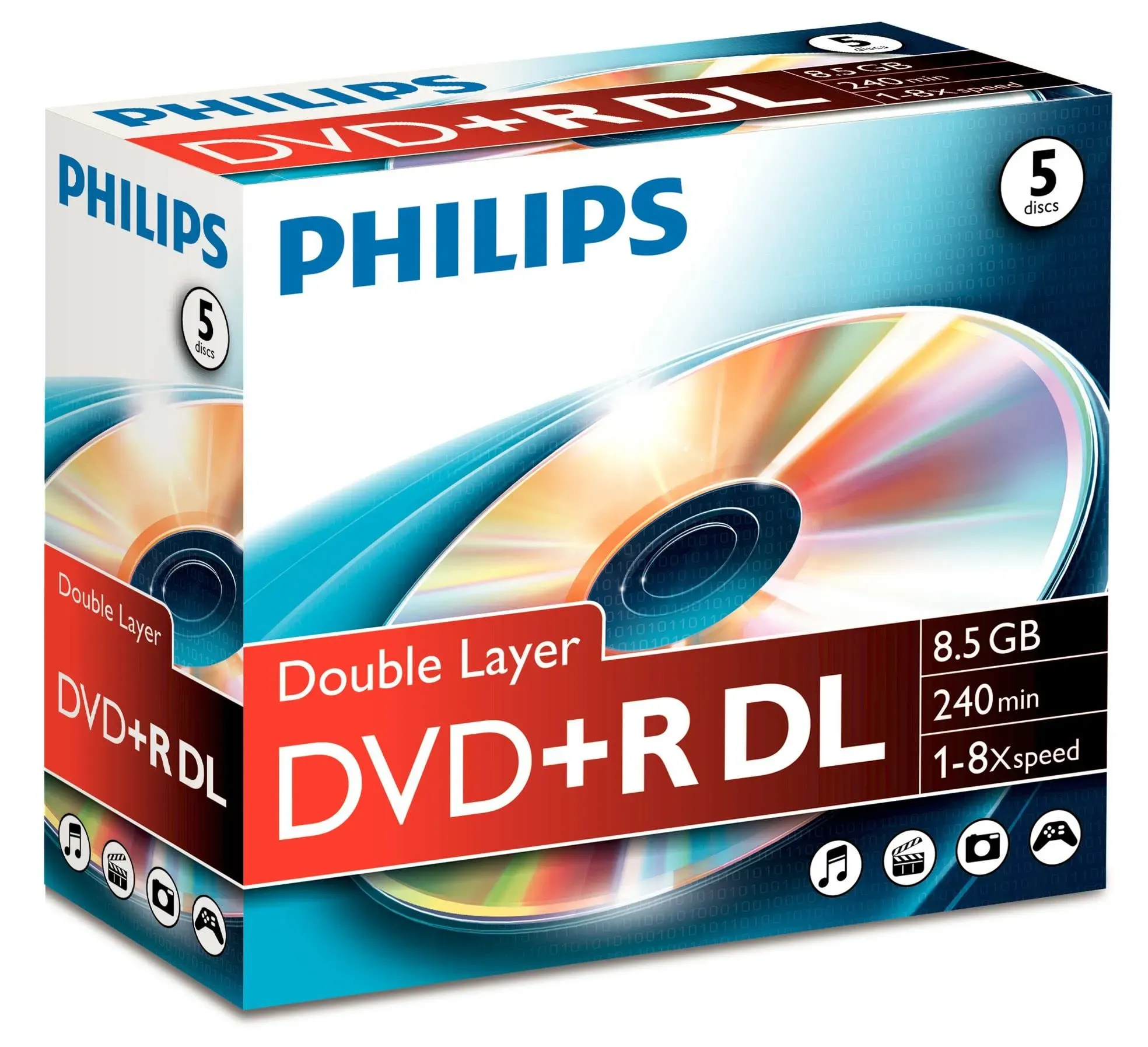 Bild von  DVD+R DL 8,5GB 8x 10er Spindel