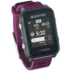 Sigma Sport iD.FREE GPS Multisport-Uhr für Outdoor und Navigation, Smart Notifications, Geocaching, Pulsmessung am Handgelenk, wasserdicht, inkl. Fahrradhalterung