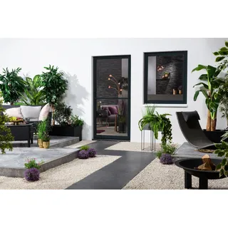 hecht International Insektenschutz-Tür Alu-Türbausatz 120 x 240 cm Braun