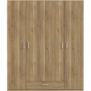 Forte Drehtürenschrank 177,5 x 210,5 x 54,2 cm Eiche