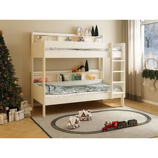 otto home Etagenbett JAIME 90 x 200 cm Kiefer massiv lackiert weiß