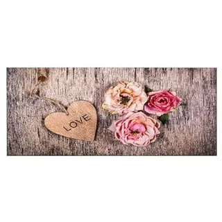 Homemania Bild Herz – Liebe – für Wohnzimmer und Schlafzimmer – Mehrfarbig aus Polyester, Holz, 70 x 3 x 100 cm – HM20KNV70x100-139