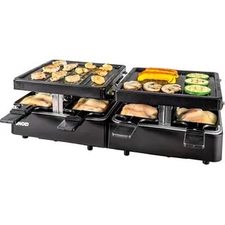 Unold Raclette Extandable 8 Personen schwarz