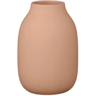 BLOMUS Vase -COLORA- | Keramik | Amber Brown | Größe S | H 15 cm x B 10 cm x T 10 cm