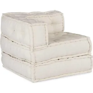 vidaXL Modulares Sofaelement Creme 70x70x54 cm Stoff