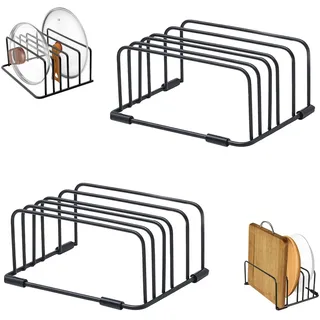 Keboyoe 2 Stück Schneidebrett Halter Schneidebrett Ständer-5 Slot