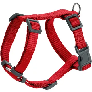 Hunter Hundegeschirr London Vario Rapid, 4-Fach verstellbares Y-Geschirr für kleine & mittlere Hunde, Sicherheitsverschluss mit Verriegelung, Farbe: rot, Größe: XXS/2