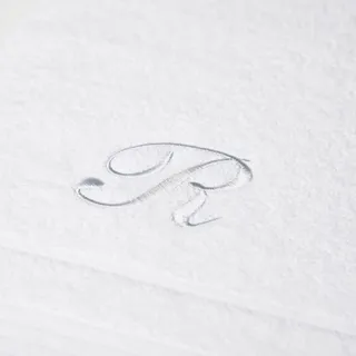 Caleffi Badetuch Bestickt weiß aus Baumwolle - 78367