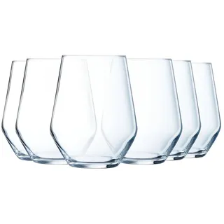 Luminarc - Vinetis Collection – 6 Gläser hoch 40 cl – modernes und elegantes Design – verstärkte Verpackung, Blau