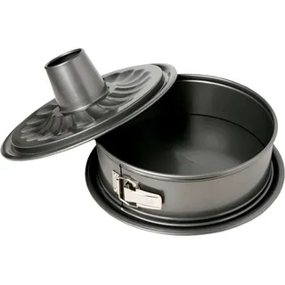 Birkmann Springform , Dunkelgrau , Metall , 3-3,5 l , rund , 32.5x9.1x32.5 cm , antihaftbeschichtet , Backen & Backzubehör, Backformen, Springformen
