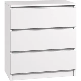 roe furniture Kommode mit 3 Schubladen Sideboard weiß Anrichte holz modern – 60 X 75