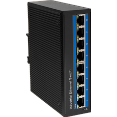 Bild NS201P Industrial Ethernet Switch 8-Port 10/100 Mbps Hutschienenmontage PoE