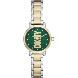 DKNY Damenuhr Soho 3-Zeiger-Werk Metall goldfarben, NY6676