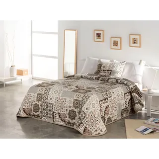 Home affaire Tagesdecke »Sofia« Tagesdecke in Patchwork-Design, für Kinder und Erwachsene, beige