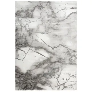 MY HOME »Juliet« rechteckig 12 mm Höhe modernes Marmor-Design, Kurzflor, pflegeleicht, weich,