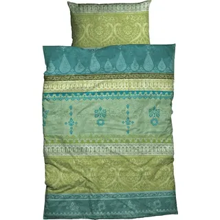 Casatex Indi Biber jadegrün 135 x 200 cm + 80 x 80 cm