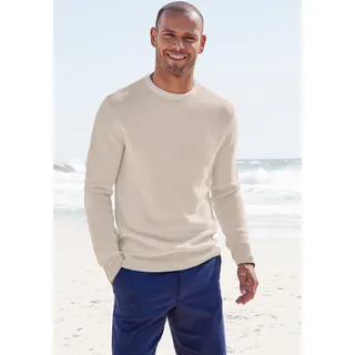 AUTHENTIC LE JOGGER Strickpullover, mit Double-Layer Optik, Pullover aus reiner Baumwolle, beige